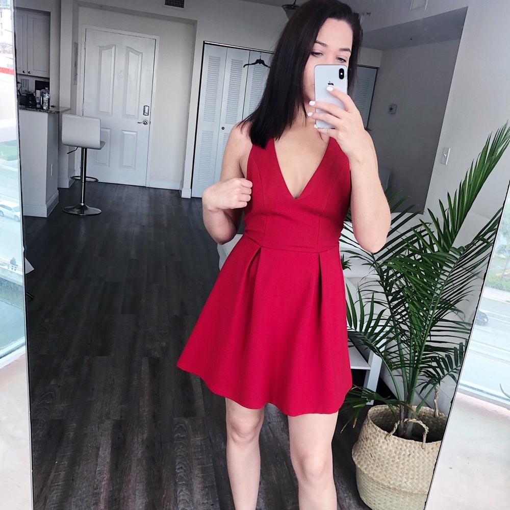 Forever 21 red cocktail dress